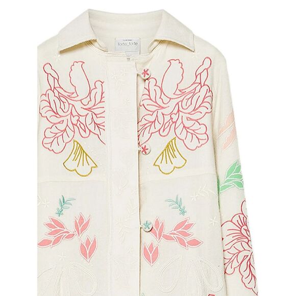 Forte Forte Neutrals Coats - Single Breasted Coats Women - Picture 2 of 2